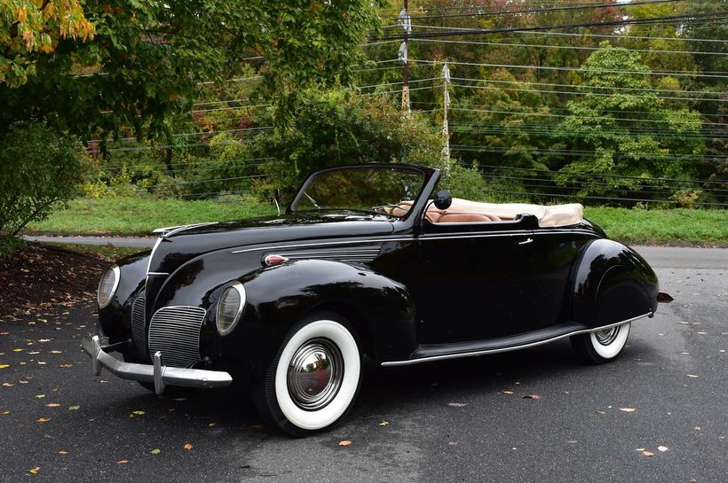 1938 Lincoln Zephyr Convertible Coupe Orange Connecticut Hemmings