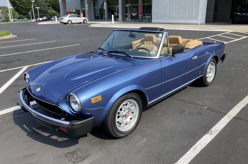 1982 Fiat 2000 Spider Turbocharged Convertible Charlotte, North ...