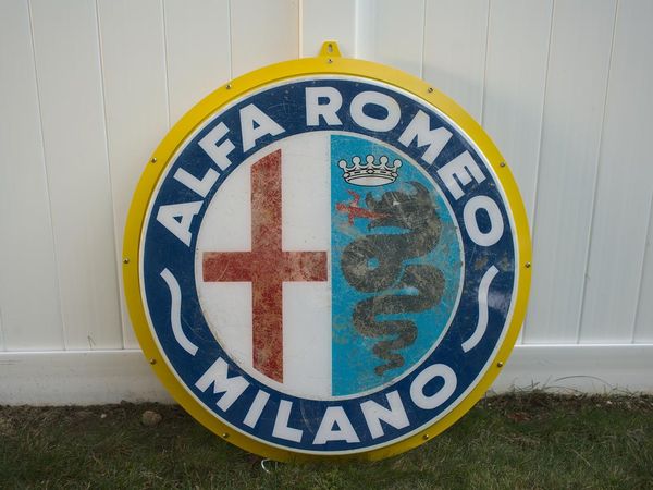 1960s Alfa Romeo Light Up Sign