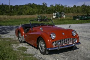 1963 TRIUMPH TR3B ROADSETR. POWDER BLUE, NAVY BLUE TRIM, BLACK TOP