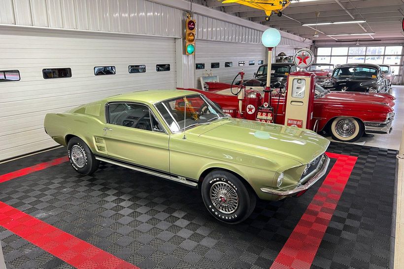 1967 Ford Mustang 7T02S176703 Lime Gold Black