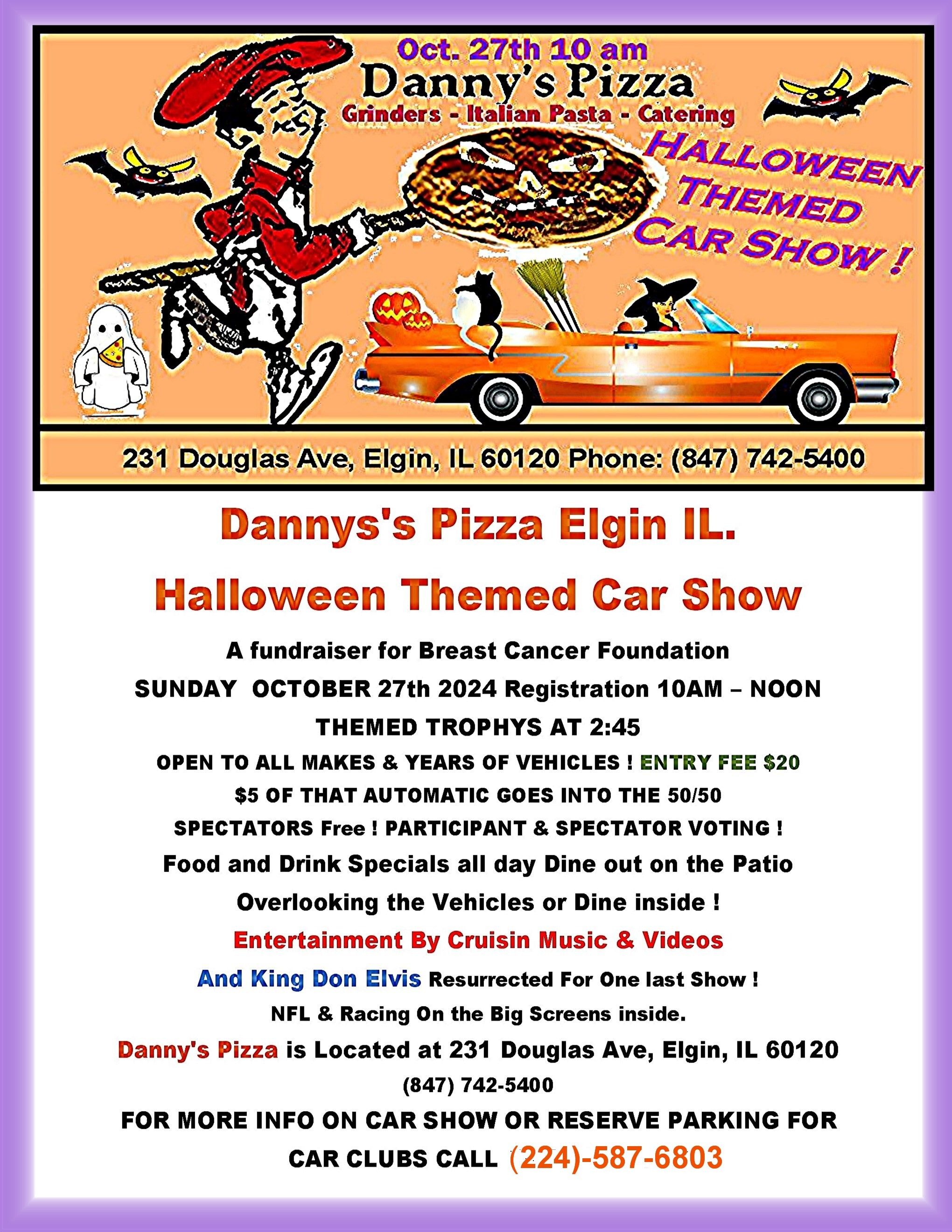 Dannys's On Douglas Elgin IL. Halloween Themed Car Show The 20th
