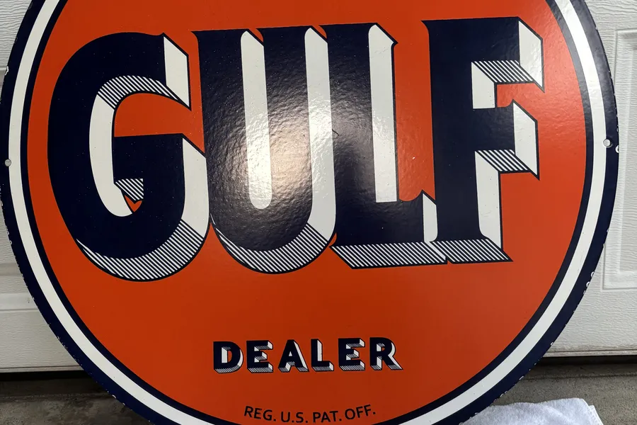 1950's Gulf Sign - Hemmings