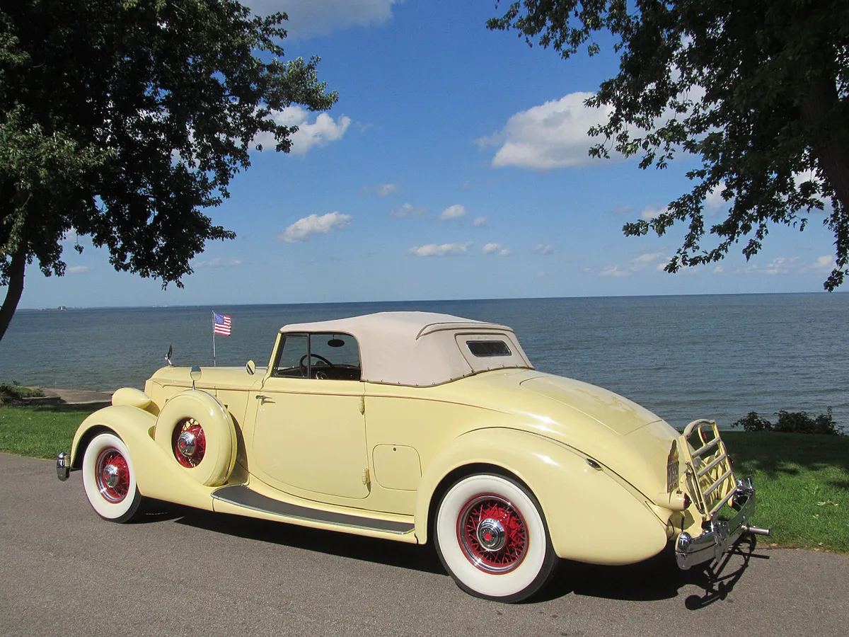 オリベ 1936 Packard Super 8 Series 1404 Coupe Roadster Convertible