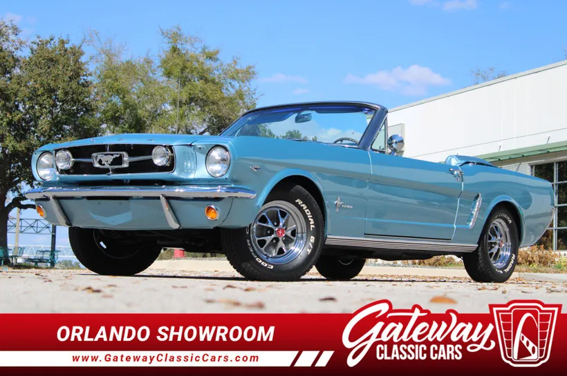 Light Blue Mustang Convertible 1965