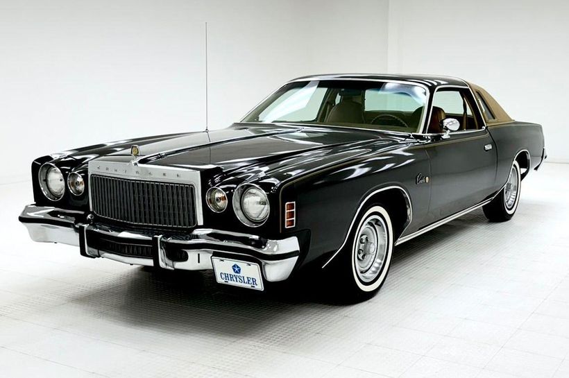 1977 Chrysler Cordoba SS22N7R190840 Formal Black Sunfire Metallic Light Gold