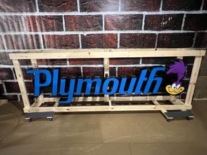 Plymouth Dealership Lighted Sign