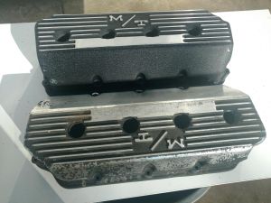 NOS Mickey Thompson Cast K Head Hemi Valve Covers