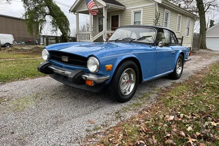 1976 Triumph Tr6 FRENCH BLUE HARD TOP MILFORD, Ohio | Hemmings