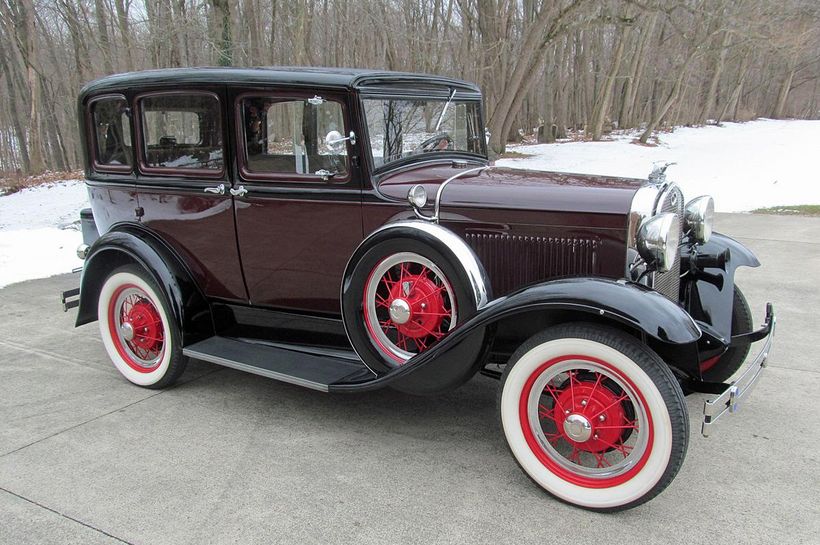 1931 Ford Model A Deluxe Slant Windshield Town Sedan Norwalk, Ohio ...