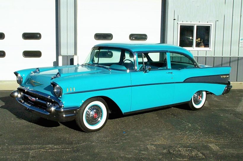 1957 Chevrolet 210 VC57J128346 Tropical Turquoise Tropical Turquoise/Gray 283