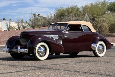 voiture miniature western models 1937 cord 822 custom crème
