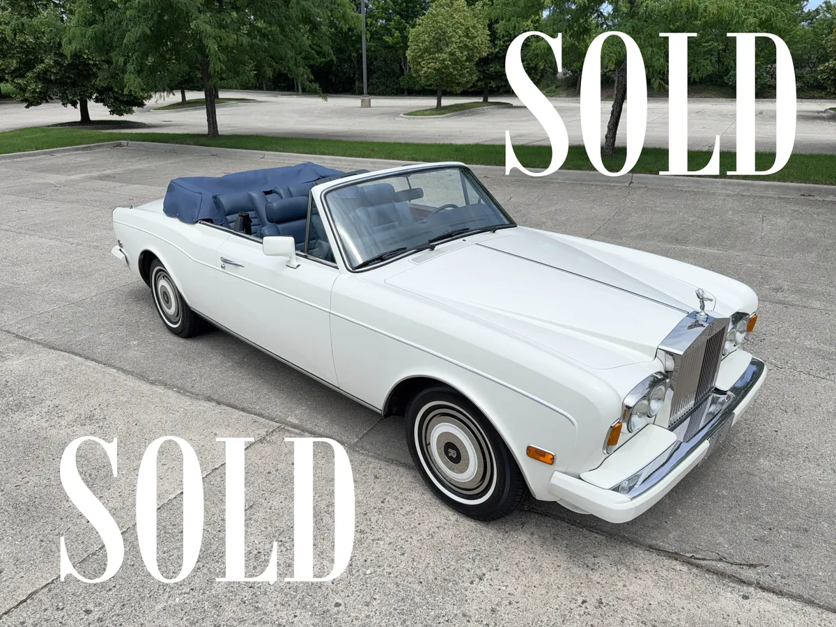 1989 Rolls Royce Corniche Convertible Crystal Lake, Illinois