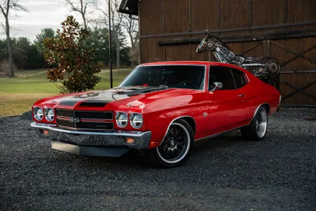 Miniature CHEVROLET CHEVELLE (HEMMINGS) 1970 NOIR BLACK TUXEDO 1/18