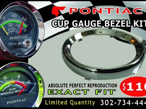 1960’s PONTIAC & BUICK CUP GAUGE BEZEL