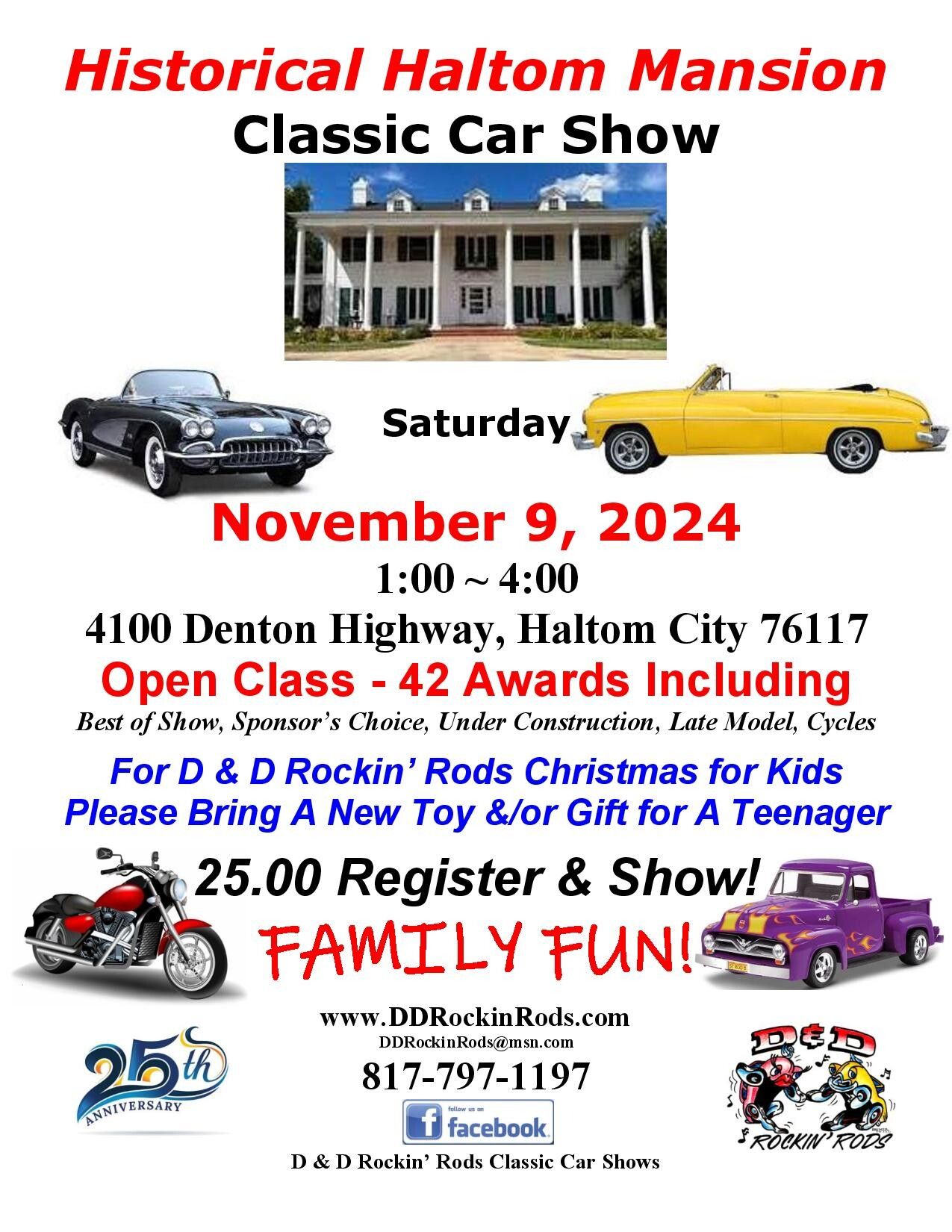 Historical Haltom Mansion Classic Car Show Hemmings