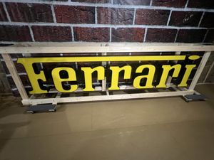 Ferrari Lighted Dealership Sign