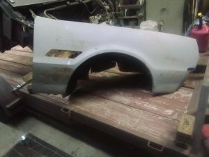 1966 442 Olds pass side fender, inner & outer