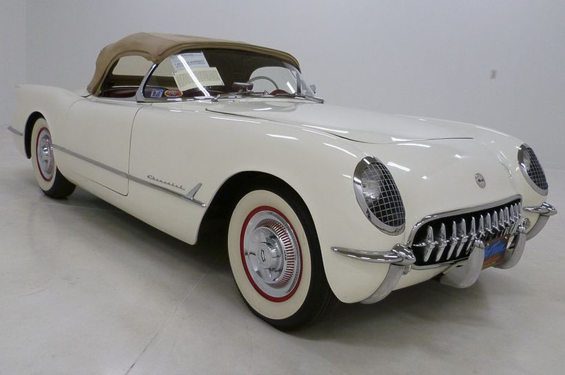 1954 Chevrolet Corvette Polo White/Red Blue Flame Six Napoleon, Ohio
